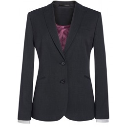 Cordelia  Ladies Button Jacket - Charcoal