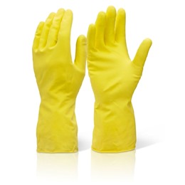 Gloves Matrix Yellow Rubber - Small