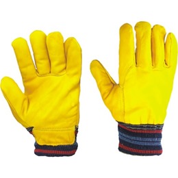 Gloves - Lined Drivers Knitted Wrist - Medium