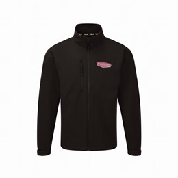 Deluxe Softshell Jacket Black With Left Breast Logo