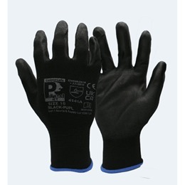 PU Coated Handling Gloves Blk