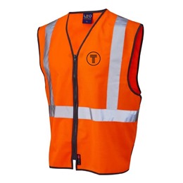Railtrack Orange Hi-viz Vest With Logo