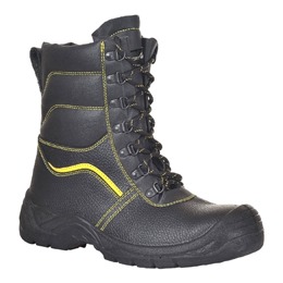 Fur Lined Lace Up Safety Boots