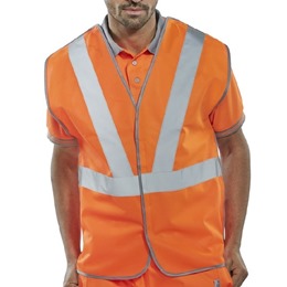 Railtrack Orange Hi-viz Vest