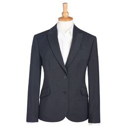 Novara Ladies Suit Jacket - Charcoal - Long
