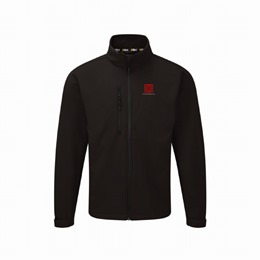 Deluxe Softshell Jacket Black With Logo