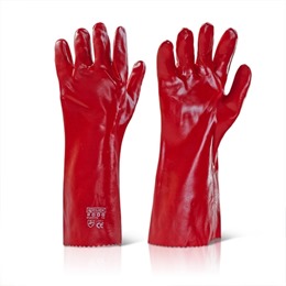 Gauntlet- Red PVC 16&quot;