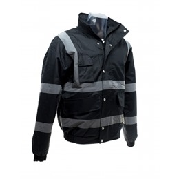 Hi-Vis Classic Bomber Jacket Black