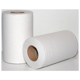 6 Rolls WHITE Centrefeed LARGE 2 Ply 200m Kitchen Hand Paper Towel Office HomeUK 