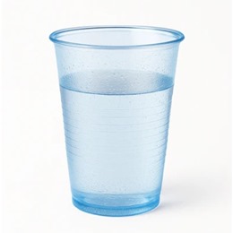 Blue Transparent Water Cups
