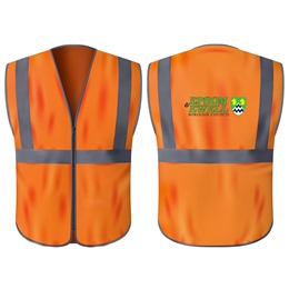 Railtrack Orange Hi-viz Vest - With Rear Logo