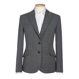 Novara Ladies Suit Jacket - Light Grey- Reg