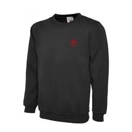 Premium Sweatshirt Black With Logo