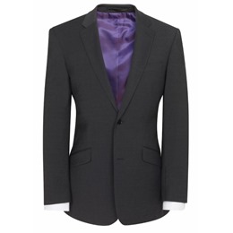 Avalino Mens Suit Jacket - Charcoal - Short