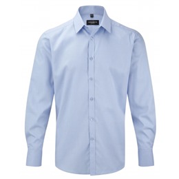 Mens Superfine Cotton Herringbone Shirt