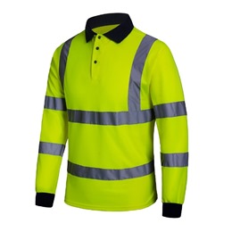 Long Sleeve Hi-Vis Polo Shirt