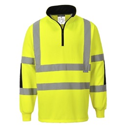 Hi-Vis Quarter Rugby Shirt