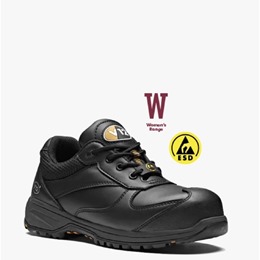 Black S3 Metal Free Womens Trainer (Vegan)
