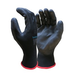 PU Coated Handling Gloves Blk