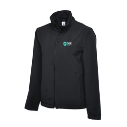 Uneek Softshell Jacket - Black with embroidered logo