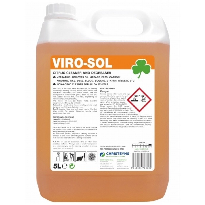 Clover Viro-Sol Cleaner Degreaser - 5L