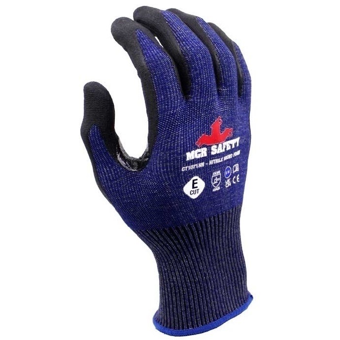 Graphene Nitrile Micro Foam Cut E Palm Coated Gloves