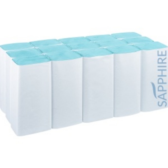 Interfold Towels - 1 Ply - Blue
