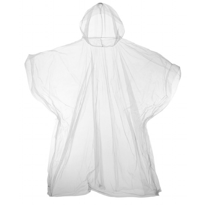 Adult Water Rain Poncho Clear One Size
