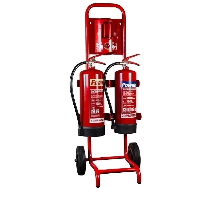 Fire Extinguisher Double Trolley