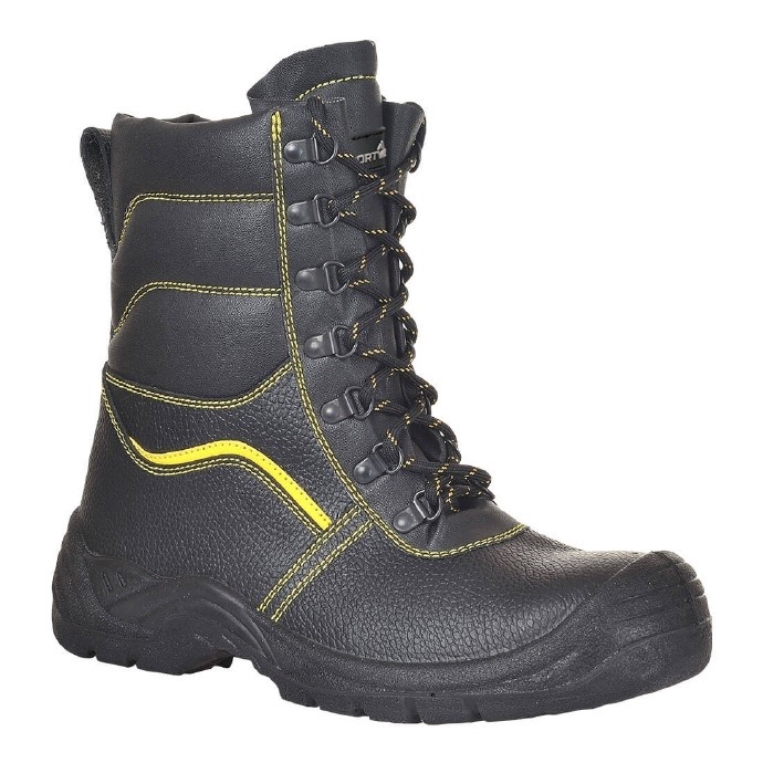 Fur Lined Lace Up Safety Boots
