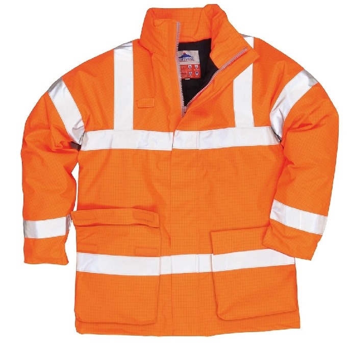 Flame Retardent Hi-Vis Jacket - Orange