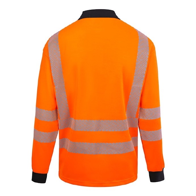 Hi-Vis FR Anti-Static L/Sleeve PoloShirt