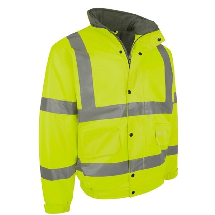 Hi-Viz Fleece Lined Bomber Jacket
