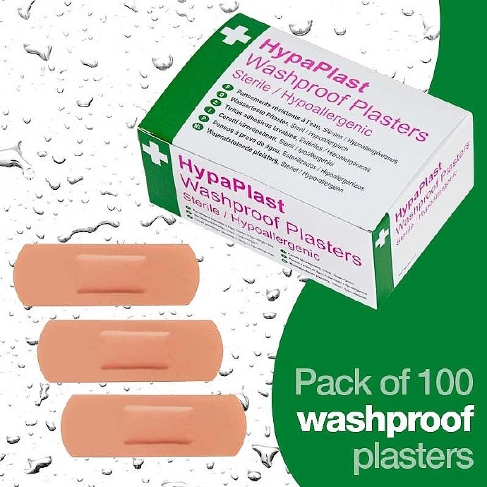 Plasters Waterproof Flesh Colour 72 x 25mm