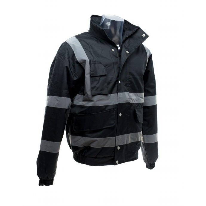 Hi-Vis Classic Bomber Jacket Black