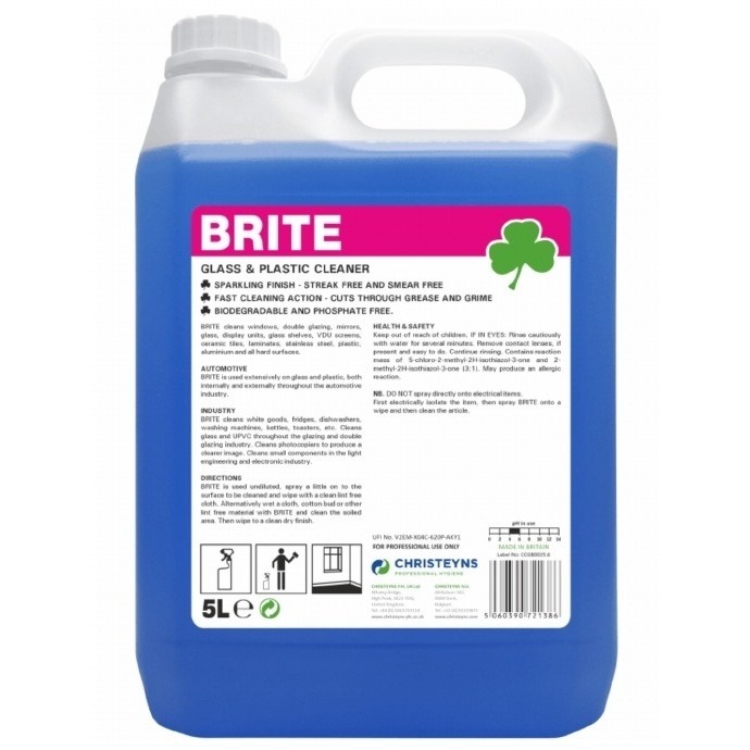 Clover Brite Window &amp; Mirror Cleaner 5 litre