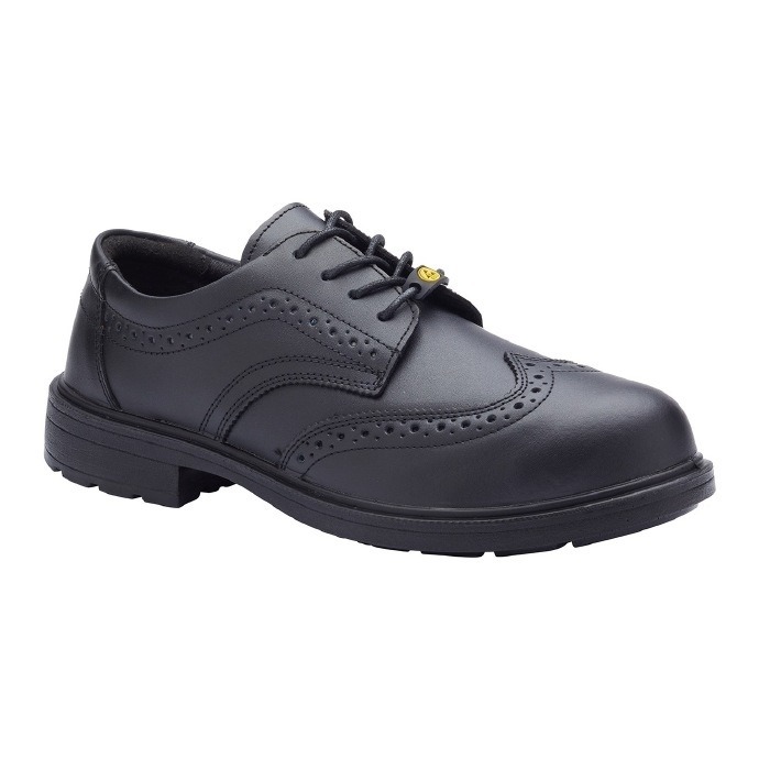 Executive Brogue Safety Black Shoes