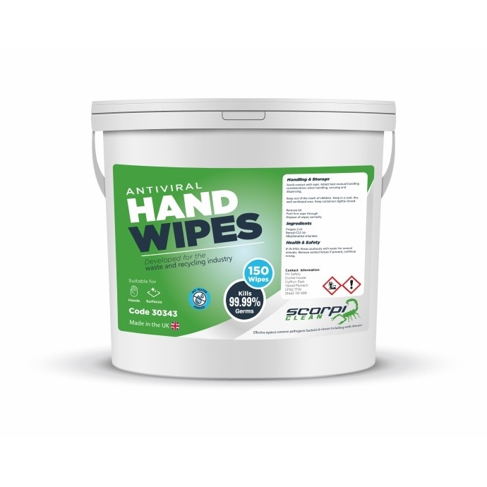 PK Anti-Viral Hand & Surface Wet Wipe - Tub 150