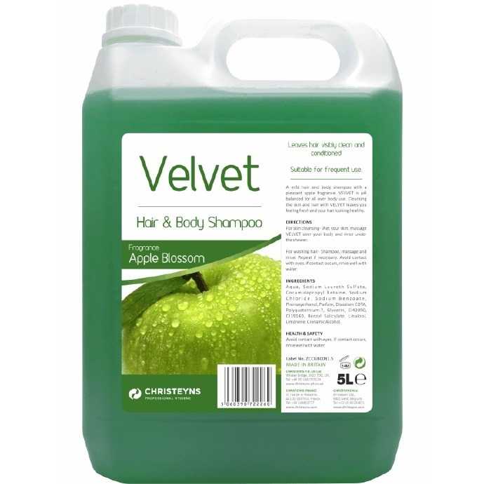 Clover Velvet Hair &amp; Body Shampoo Apple 5L
