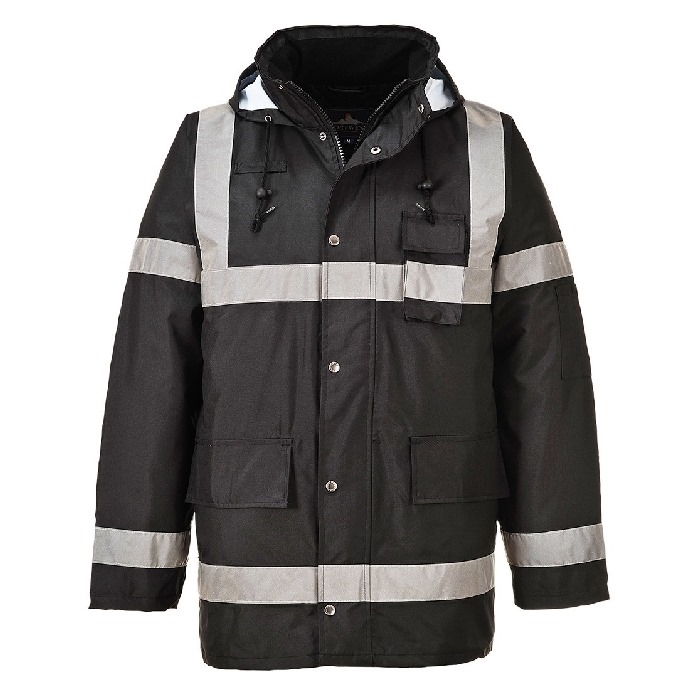 Black high sales vis jacket