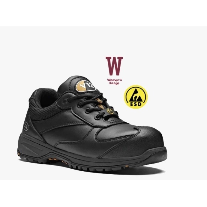 Black S3 Metal Free Womens Trainer (Vegan)