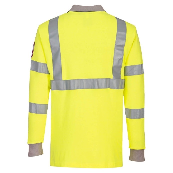 Hi-Vis FR Long Sleeve Polo Shirt
