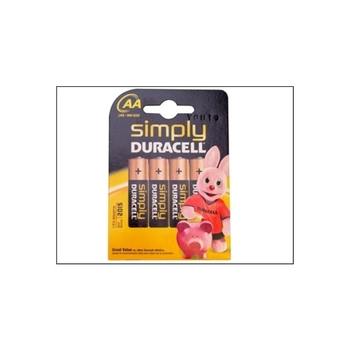 AA Batteries Duracell Pack 4