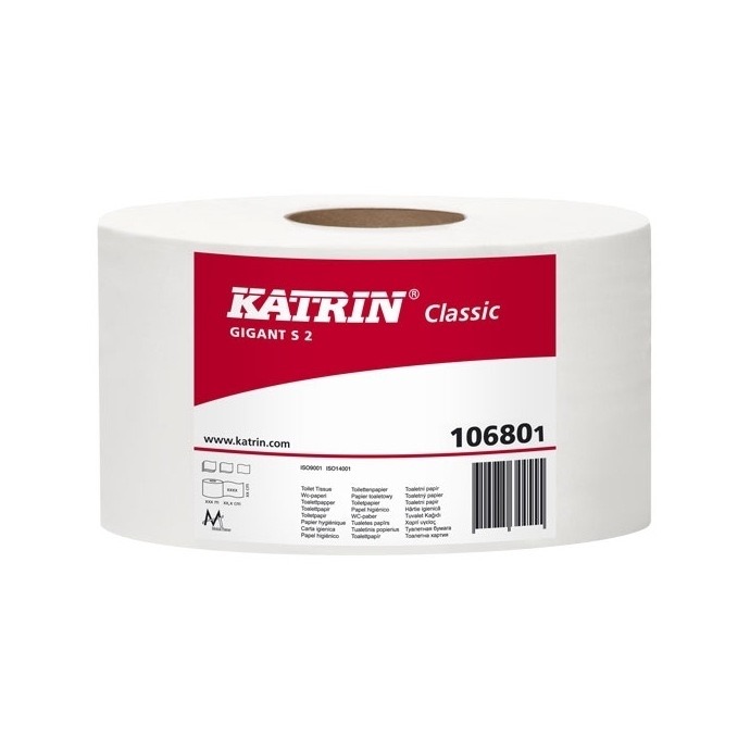 Katrin Plus Jumbo Toilet Paper Roll Small 150 Metre 2-Ply