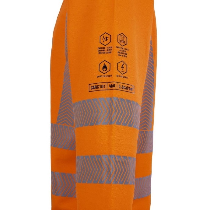 Hi-Vis FR Anti-Static L/Sleeve PoloShirt