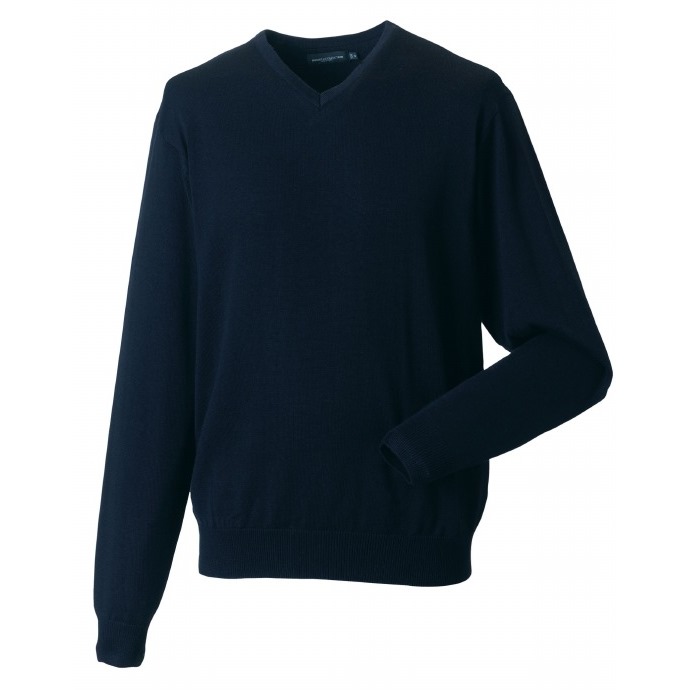 Mens Knitted V Neck Jumper