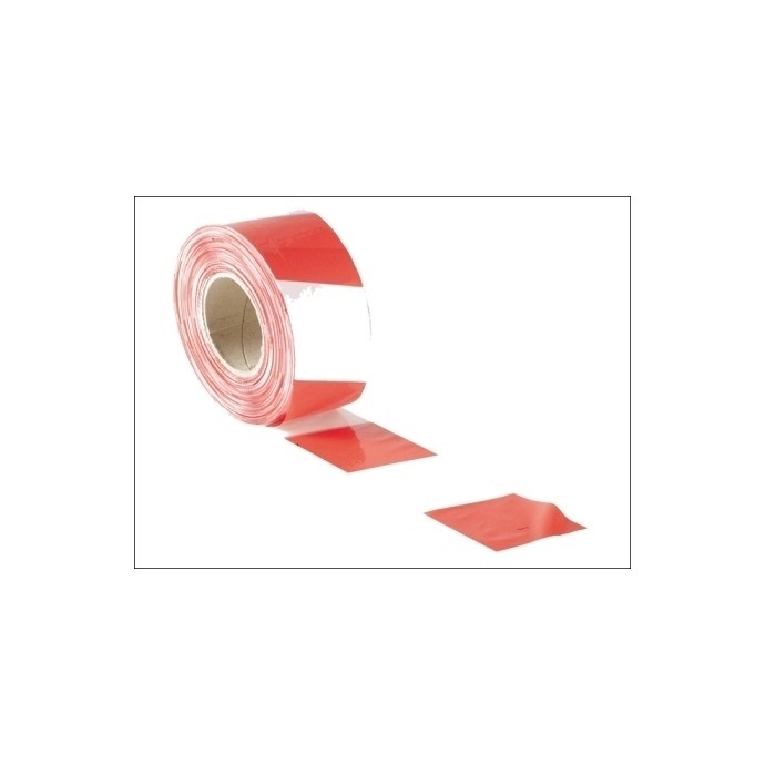 Barrier Tape Red/White 50mm x 100m