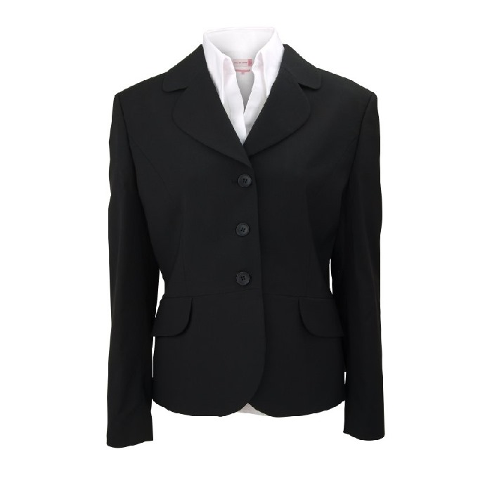 Ritz Single Breasted Jacket - Black - Long