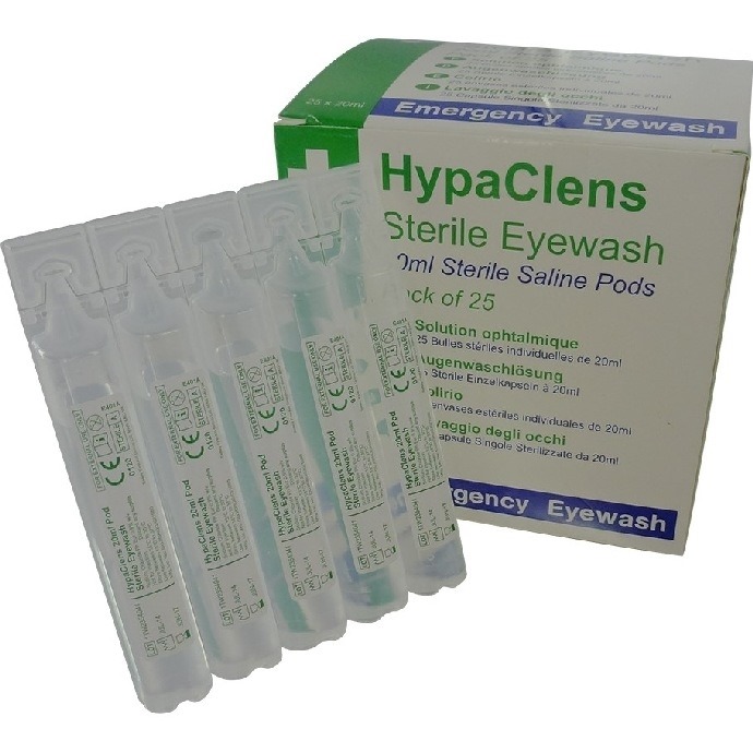Eyewash Solution 20ml Pods Pack 25