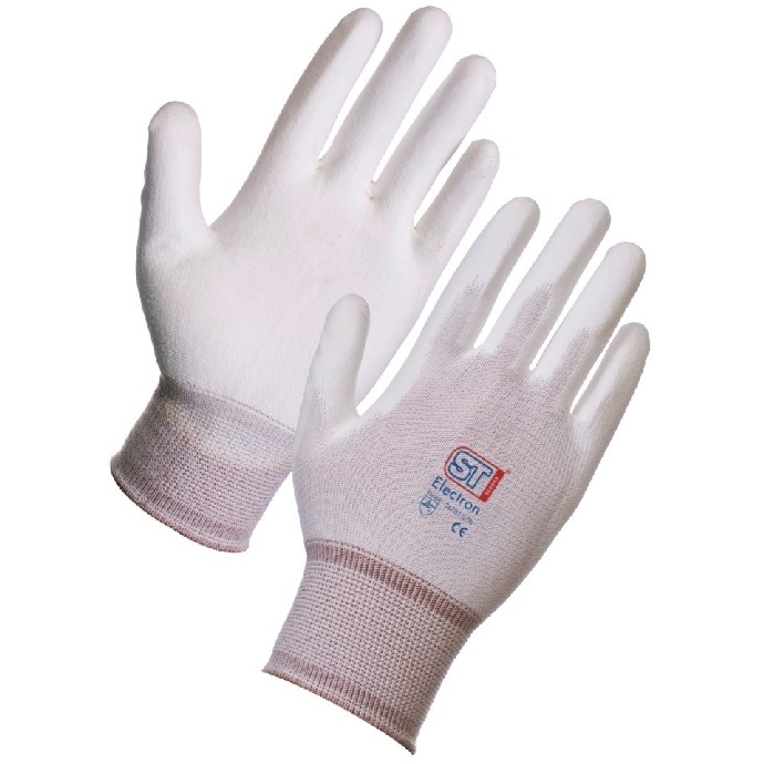 ST White Electron PU Gloves